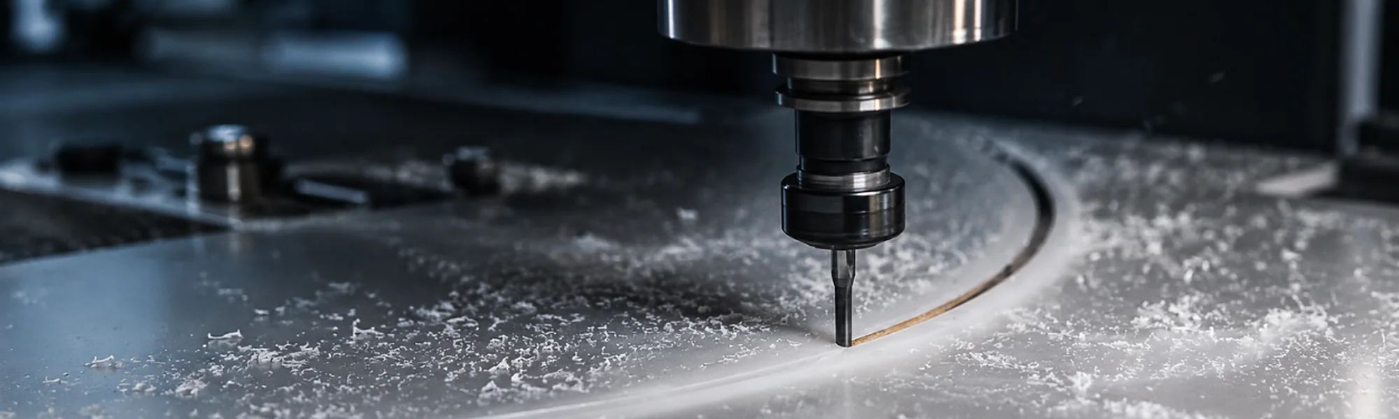 CNC machining of a moulded plastic component