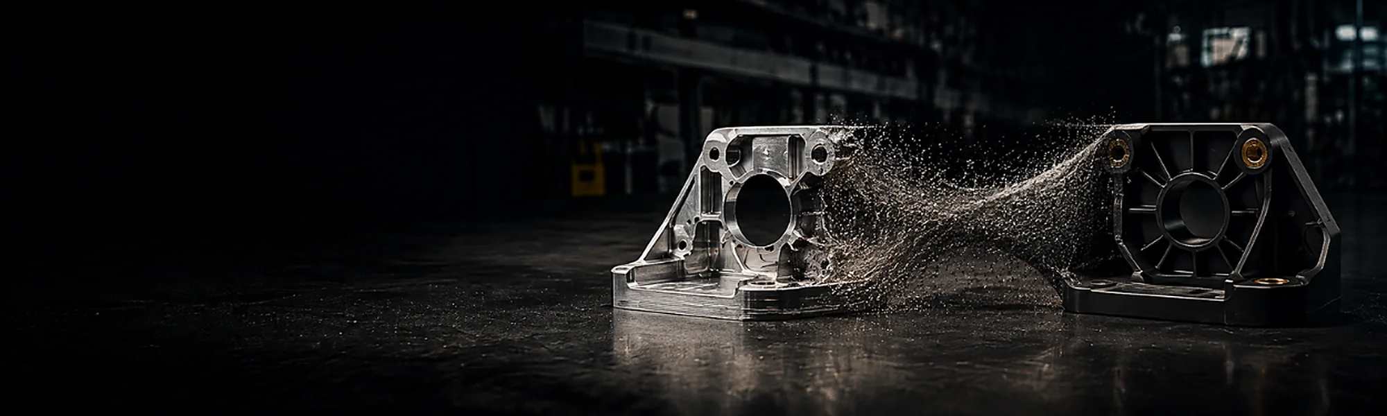 Metalldetail muutumas ümberdisainitud plastdetailiks
